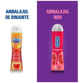 Gel lubrifiant intim, Durex Strawberry - 50 ml