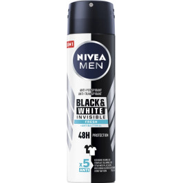 Deodorant antiperspirant, Nivea Men Invisible Black/White Fresh - 150 ml