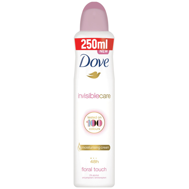 Deodorant antiperspirant, Dove Invisible Care Floral Touch - 250 ml