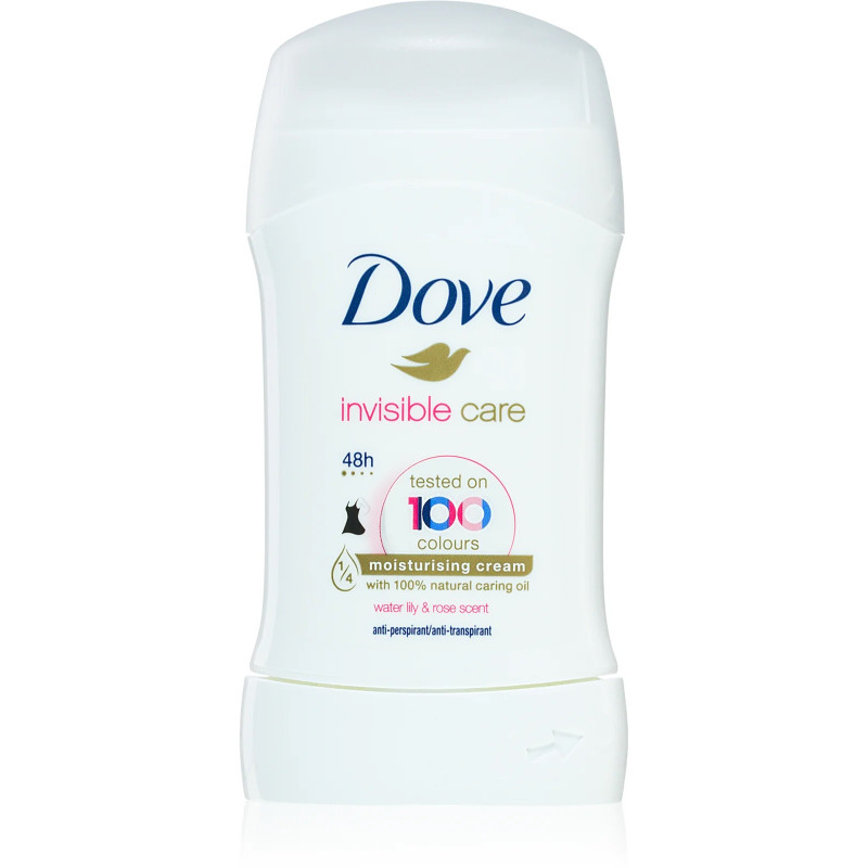 Deodorant antiperspirant stick, Dove Invisible Care - 40 ml