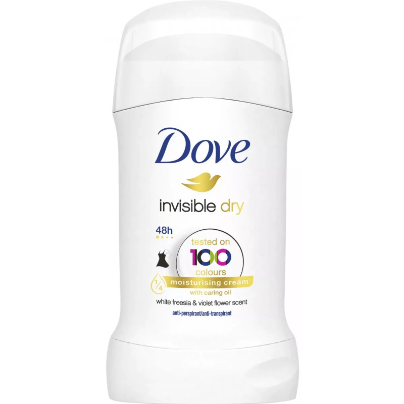 Deodorant antiperspirant stick, Dove Invisible Dry - 40 ml