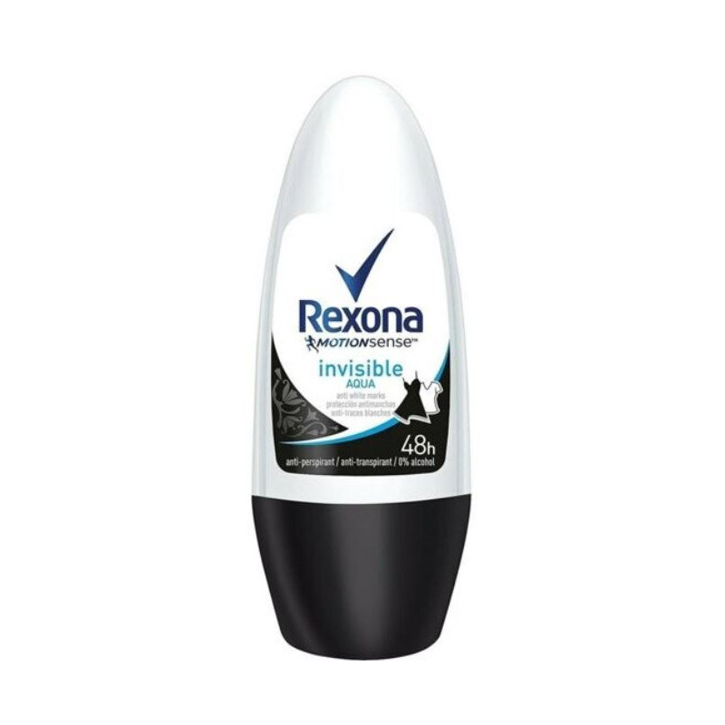 Deodorant antiperspirant Roll On, Rexona Invisible Aqua - 50 ml