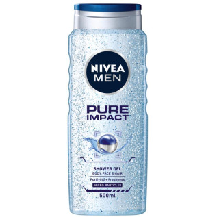 Gel de dus, Nivea Men Pure Impact - 500 ml